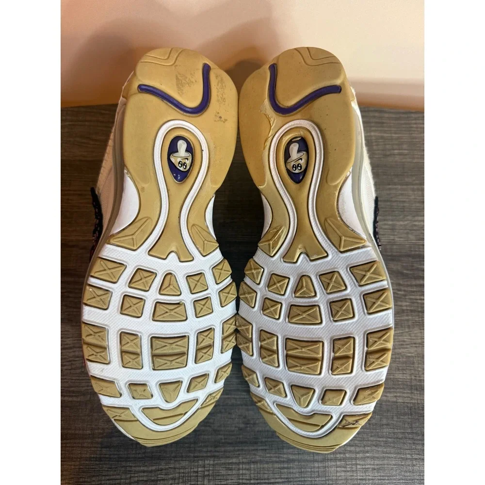 Nike Air Max 97 Air Sprung Cream Pink Purple DH4759-200 Mens Sneakers